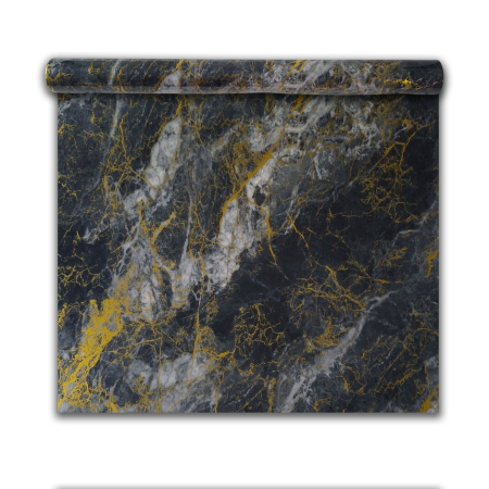 Panouri Decorative Tip Rola - Rola panou autoadeziv, Naimeed D7387, design modern, 2.5mm grosime, 120x280cm, Negru