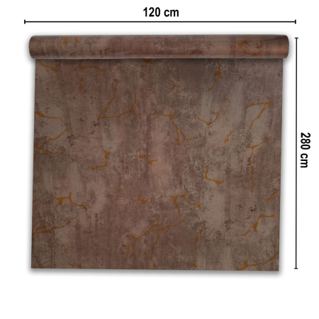 Rola panou autoadeziv, Naimeed D7388, design modern, 2.5mm grosime, 120x280cm, Maro [1]