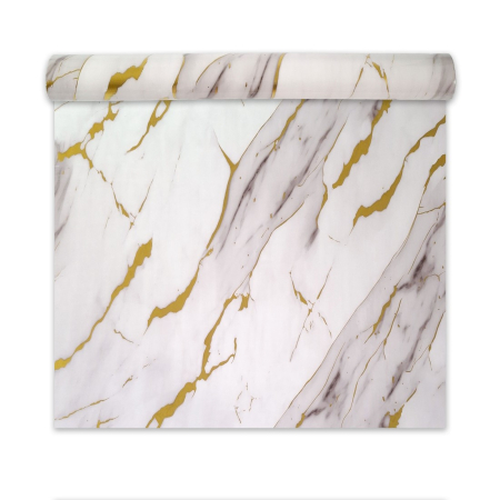 Panouri Decorative Tip Rola - Rola panou autoadeziv, Naimeed D7389, design modern, 2.5mm grosime, 120x280cm, Alb