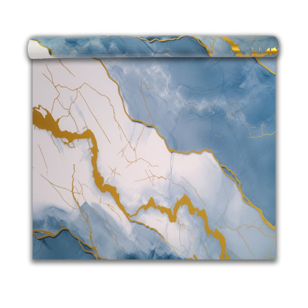 Panouri Decorative Tip Rola - Rola panou autoadeziv, Naimeed D7391, design modern, 2.5mm grosime, 120x280cm, Albastru