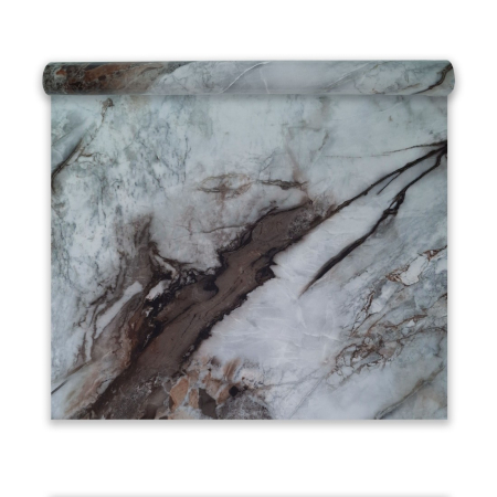 Panouri Decorative Tip Rola - Rola panou autoadeziv, Naimeed D7393, design modern, 2.5mm grosime, 120x280cm, Maro