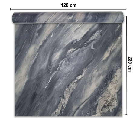 Rola panou autoadeziv, Naimeed D7394, design modern, 2.5mm grosime, 120x280cm, Gri albastrui [1]