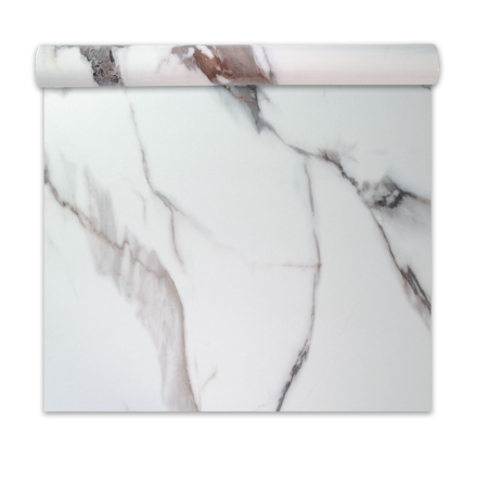 Panouri Decorative Tip Rola - Rola panou autoadeziv, Naimeed D7395, design modern, 2.5mm grosime, 120x280cm, Alb
