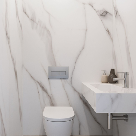 Rola panou autoadeziv, Naimeed D7395, design modern, 2.5mm grosime, 120x280cm, Alb [2]