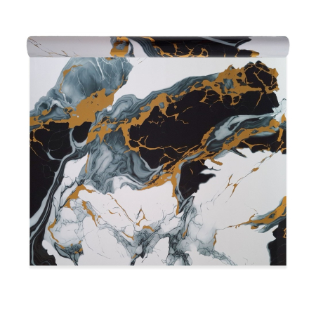 Panouri Decorative Tip Rola - Rola panou autoadeziv, PET premium, cu pelicula protectoare, Naimeed D7401, design modern, 2.5mm grosime, 120x280cm, Multicolor