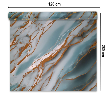 Rola panou autoadeziv, PET premium, cu pelicula protectoare, Naimeed D7403, design modern, 2.5mm grosime, 120x280cm, Multicolor [1]
