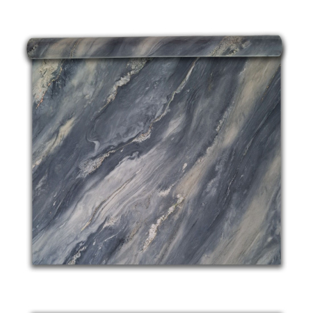 Panouri Decorative Tip Rola - Rola panou autoadeziv, PET premium, cu pelicula protectoare, Naimeed D7407, design modern, 2.5mm grosime, 120x280cm, Gri