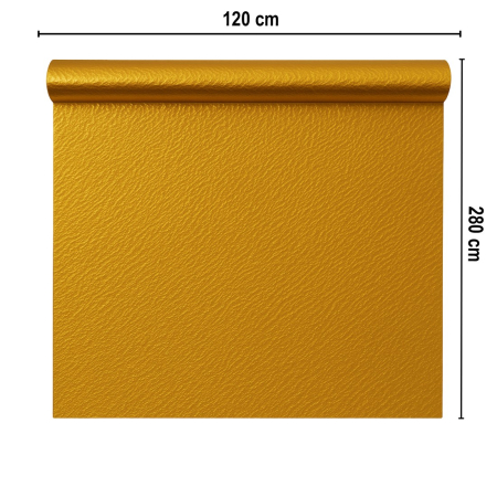 Rola panou autoadeziv, PET premium, Naimeed D7426, design 3D cu model in relief, 2.5mm grosime, 120x280cm, Auriu [1]