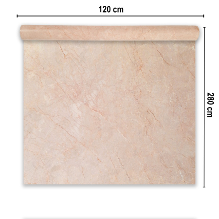 Rola panou autoadeziv, PVC premium, cu pelicula protectoare, Naimeed D7418, design modern, 2.5mm grosime, 120x280cm, Crem [1]