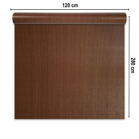 Rola panou autoadeziv, PVC premium, Naimeed D7409, textura usor in relief, cu aspect lemnos, 2.5mm grosime, 120x280cm, Maro [1]