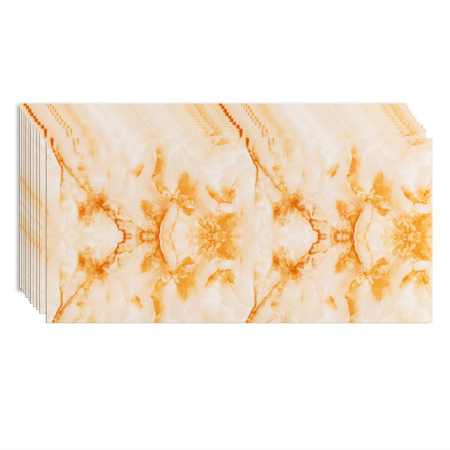 Panouri Decorative - Set 10 panouri decorative, Autoadeziv, suprafata acoperita 1.8 mp, Naimeed D3499, 30x60 cm, Marmura Bej