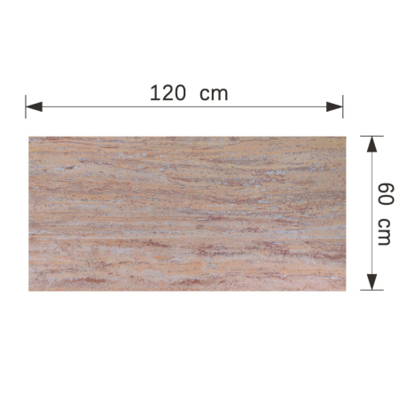 Set 16 panouri decorative din praf de piatra, Naimeed D7309, ignifuge, strat protector ceramic, rezistente la razele UV, 120x60x0.2 cm, bej ruginiu [2]