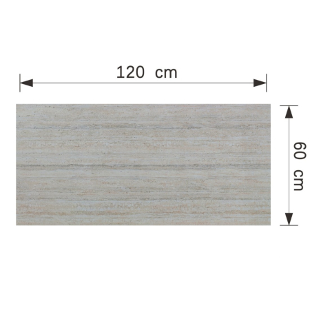 Set 16 panouri decorative din praf de piatra, Naimeed D7310, ignifuge, strat protector ceramic, rezistente la razele UV, 120x60x0.2 cm, alb bejuit [2]