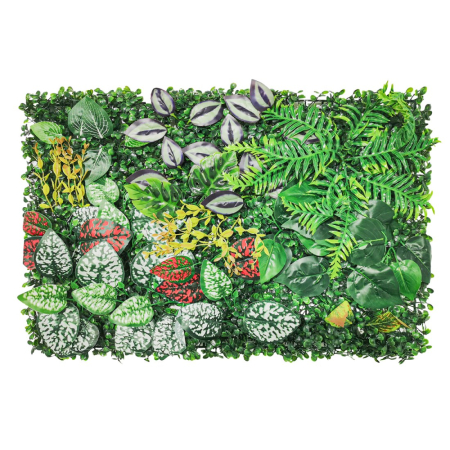 Set 5 Panouri riflaje acustice decorative, MDF si pasla, Naimeed D6767, 60x60x1.8cm, Stejar [7]