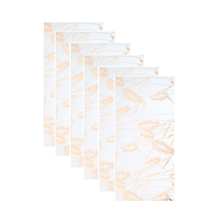 Panouri Decorative - Set 6 panouri decorative autoadezive cu folie de aluminiu, efect marmura,  suprafata acoperita 1.08 m², Naimeed D7109, 60x30 cm, Alb