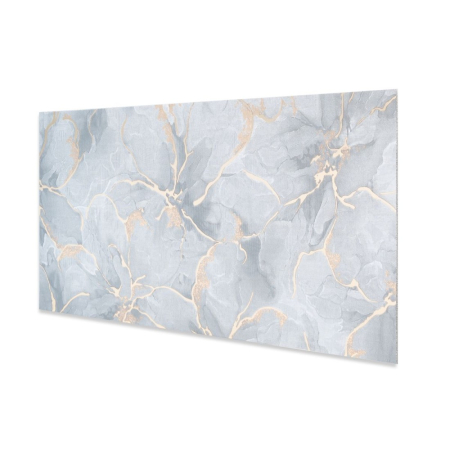 Set 6 panouri decorative autoadezive cu folie de aluminiu, efect marmura,  suprafata acoperita 1.08 m², Naimeed D7111, 60x30 cm, Gri [2]