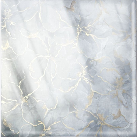 Set 6 panouri decorative autoadezive cu folie de aluminiu, efect marmura,  suprafata acoperita 1.08 m², Naimeed D7111, 60x30 cm, Gri [3]