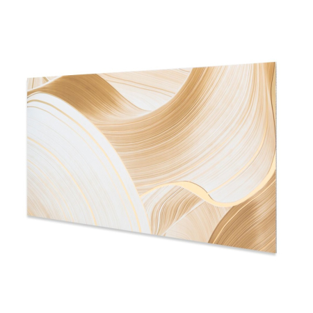 Set 6 panouri decorative autoadezive cu folie de aluminiu, efect marmura,  suprafata acoperita 1.08 m², Naimeed D7119, 60x30 cm, Crem [2]