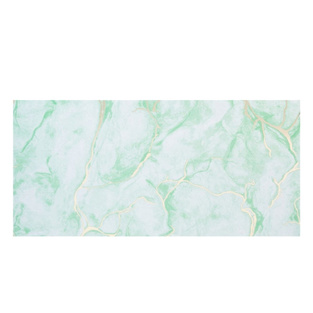 Set 6 panouri decorative autoadezive cu folie de aluminiu, efect marmura, suprafata acoperita 1.08 m², Naimeed D7122, 60x30 cm, Verde deschis [1]
