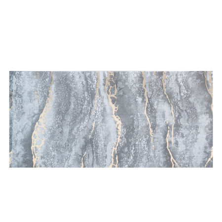 Set 6 panouri decorative autoadezive cu folie de aluminiu, efect marmura,  suprafata acoperita 1.08 m², Naimeed D7126, 60x30 cm, Gri inchis [1]