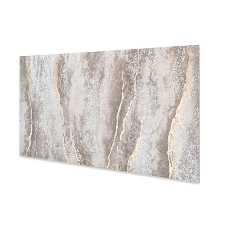 Set 6 panouri decorative autoadezive cu folie de aluminiu, efect marmura, suprafata acoperita 1.08 m², Naimeed D7128, 60x30 cm, Maro deschis [2]