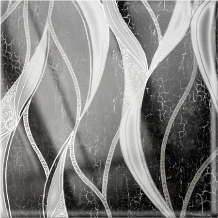 Set 6 panouri decorative autoadezive cu folie de aluminiu, efect marmura,  suprafata acoperita 1.08 m², Naimeed D7132, 60x30 cm, Negru [3]