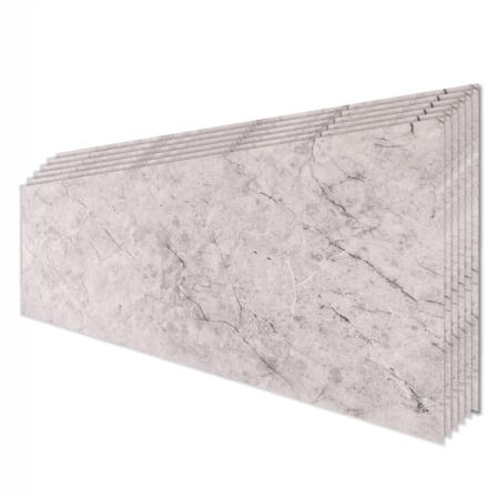 Panouri Decorative - Set 6 panouri decorative, Naimeed D6577, Autoadeziv, aspect mat, suprafata acoperita 1.08 mp, 30x60 cm, Gri