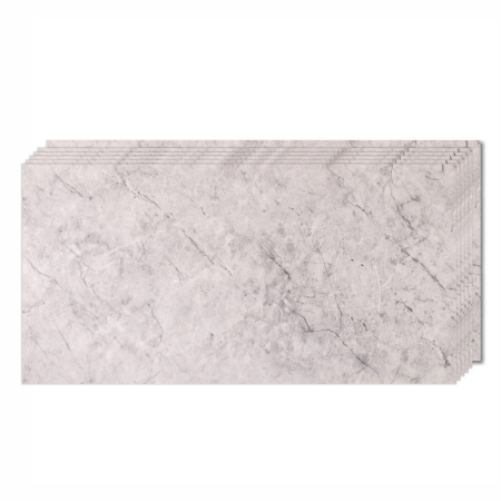 Set 6 panouri decorative, Naimeed D6577, Autoadeziv, aspect mat, suprafata acoperita 1.08 mp, 30x60 cm, Gri [1]