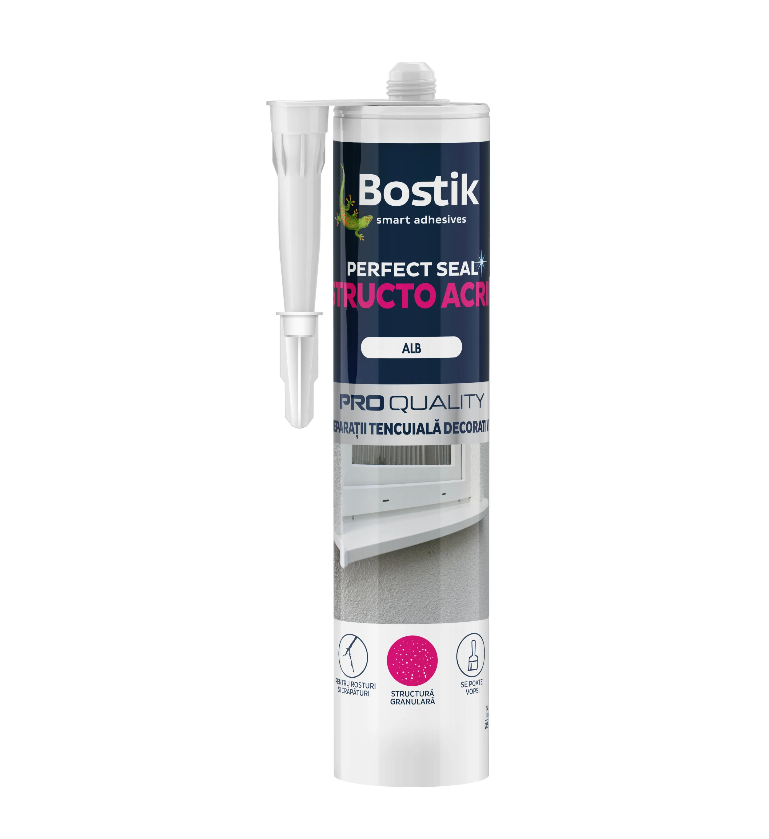 Acrilici și hibrizi - STRUCTO ACRIL - ALB - 280 ML