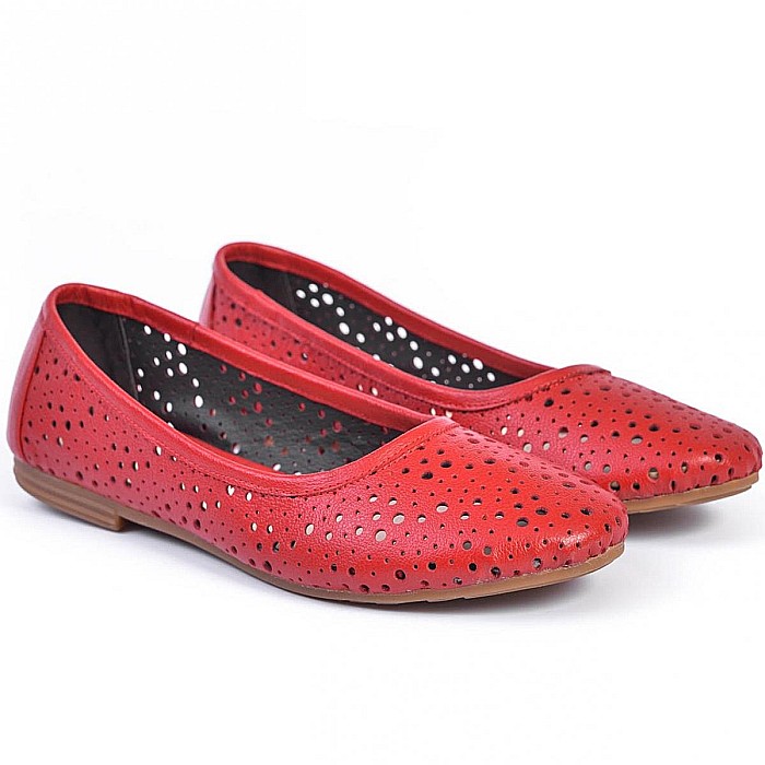 Balerini perforati DM1739 rosu [2]