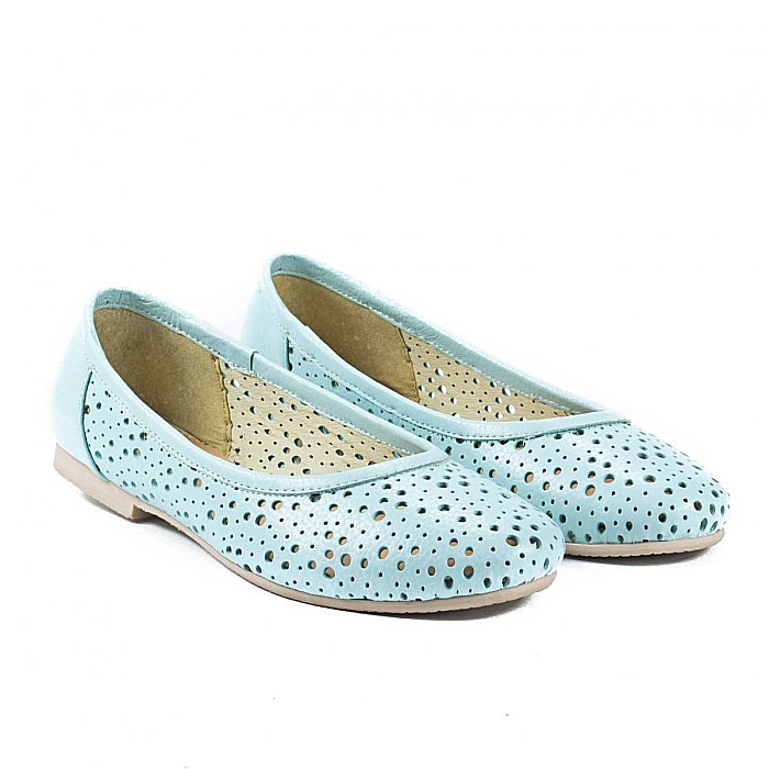 Balerini perforati DM1739 bleu [4]