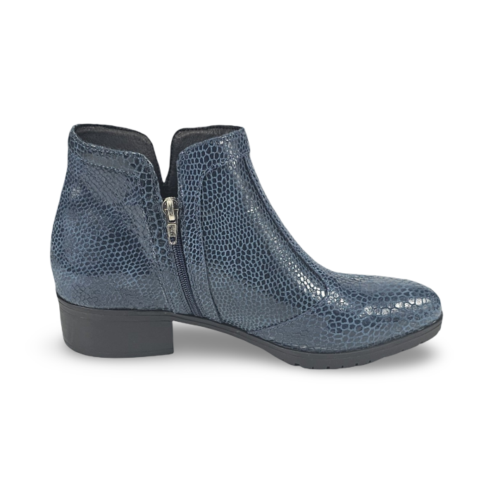 Botine cu toc mediu din piele DM 2517 - Bleomarin [3]
