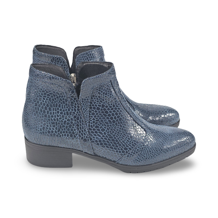 Botine cu toc mediu din piele DM 2517 - Bleomarin [2]
