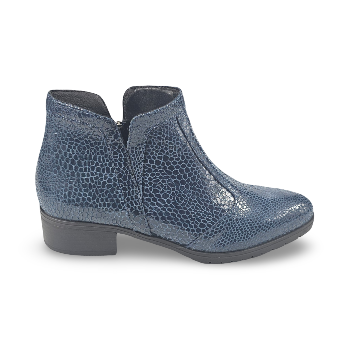 Botine cu toc mediu din piele DM 2517 - Bleomarin [3]