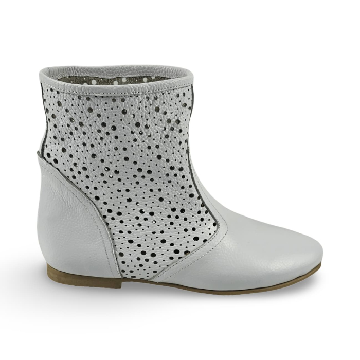 Cizme primavara-vara din piele DM 2113 alb [2]