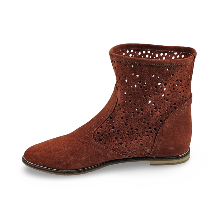 Cizme primavara-vara din piele DM 2114 caramiziu [2]