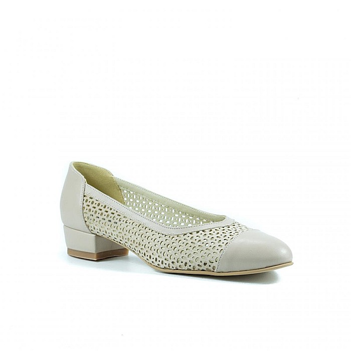 Pantofi perforati cu toc mic DM 2210 [4]