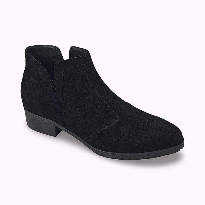 Botine cu toc mediu din piele DM 2517 [2]