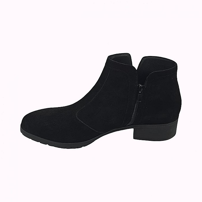 Botine cu toc mediu din piele DM 2517 [4]