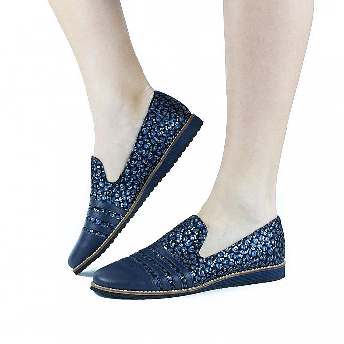 Loafers cu aspect floral DM2105 [5]