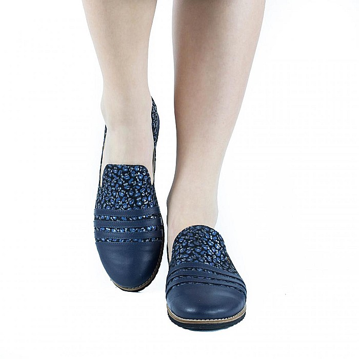 Loafers cu aspect floral DM2105 [6]