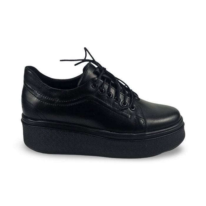 Pantofi casual din piele naturala DM 2507 negru [3]