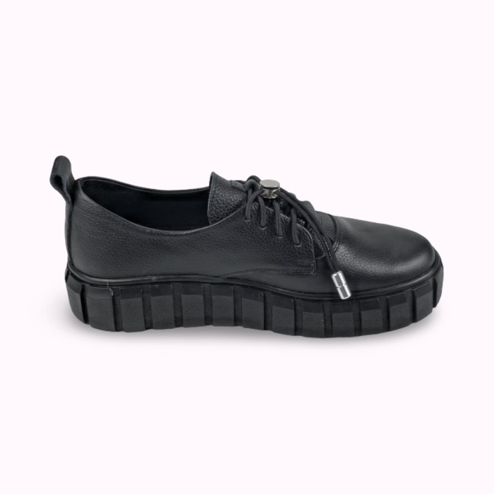 Pantofi casual din piele naturala DM 2521Z Negru [3]