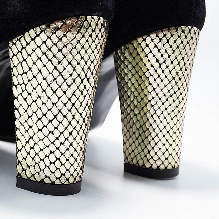 Pantofi eleganti cu toc gros DM1801 [4]