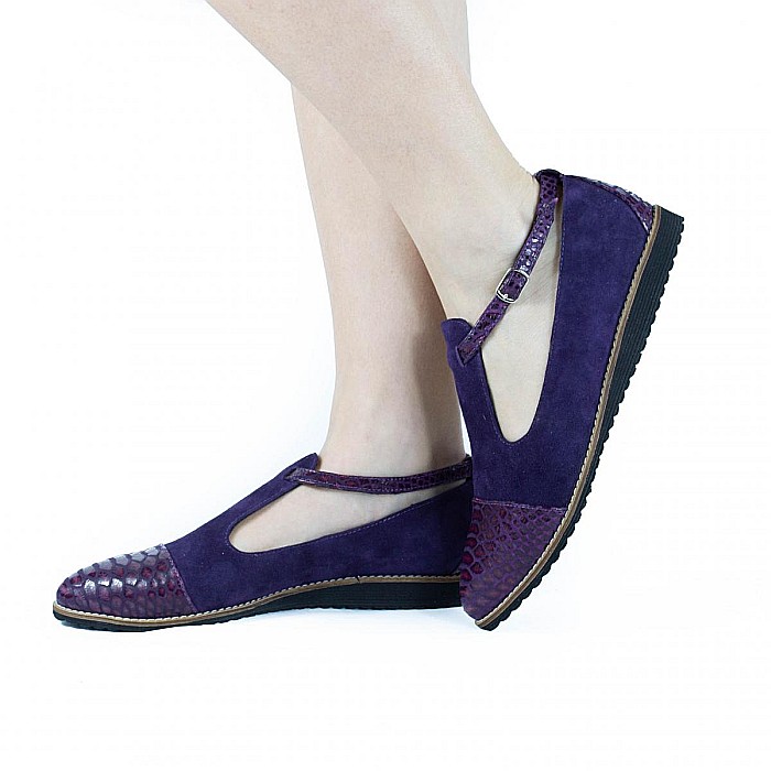 Pantofi cu decupaje si bareta peste glezna DM2111 [5]