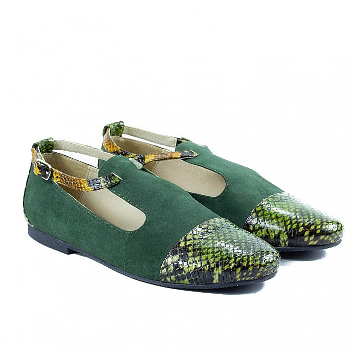 Pantofi cu decupaje si bareta peste glezna DM2111R [4]