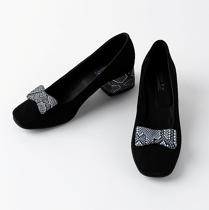 Pantofi eleganti cu toc mediu si fundita DM 2411 [4]