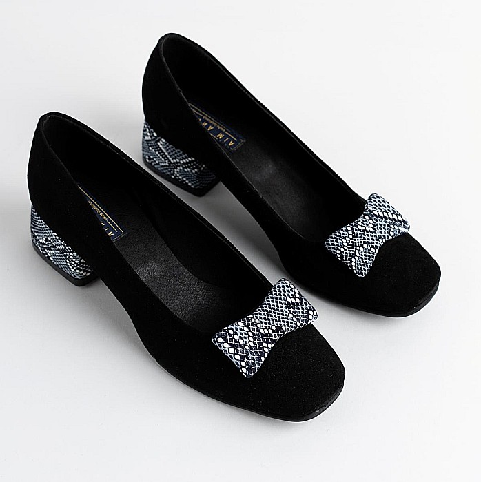 Pantofi eleganti cu toc mediu si fundita DM 2411 [3]