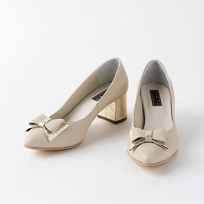 Pantofi eleganti cu toc mediu si fundita DM 2540 [4]