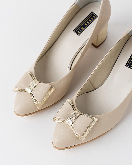 Pantofi eleganti cu toc mediu si fundita DM 2540 [5]